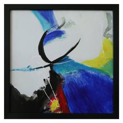 Peinture sur toile cadre noir40x40cm